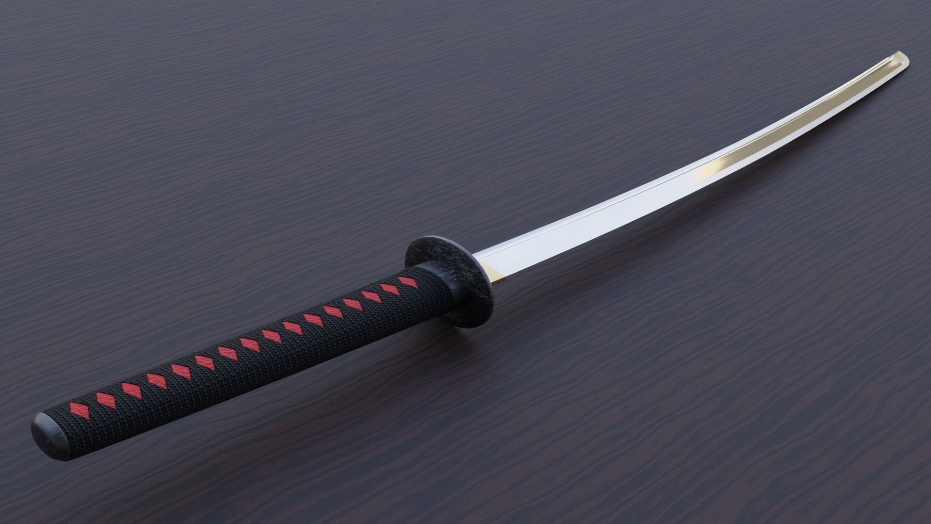 Japanese Ancient Katana Free 3D model_1