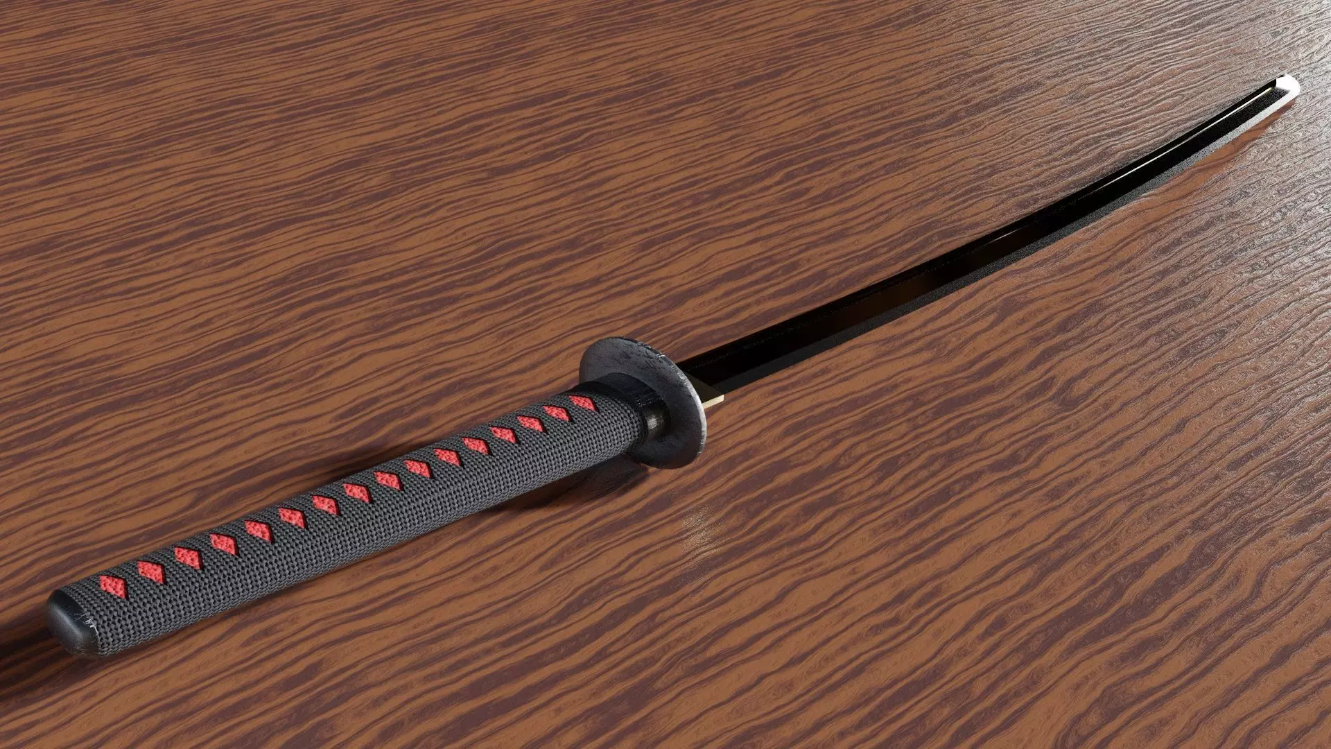 Japanese Ancient Katana Free 3D model_0