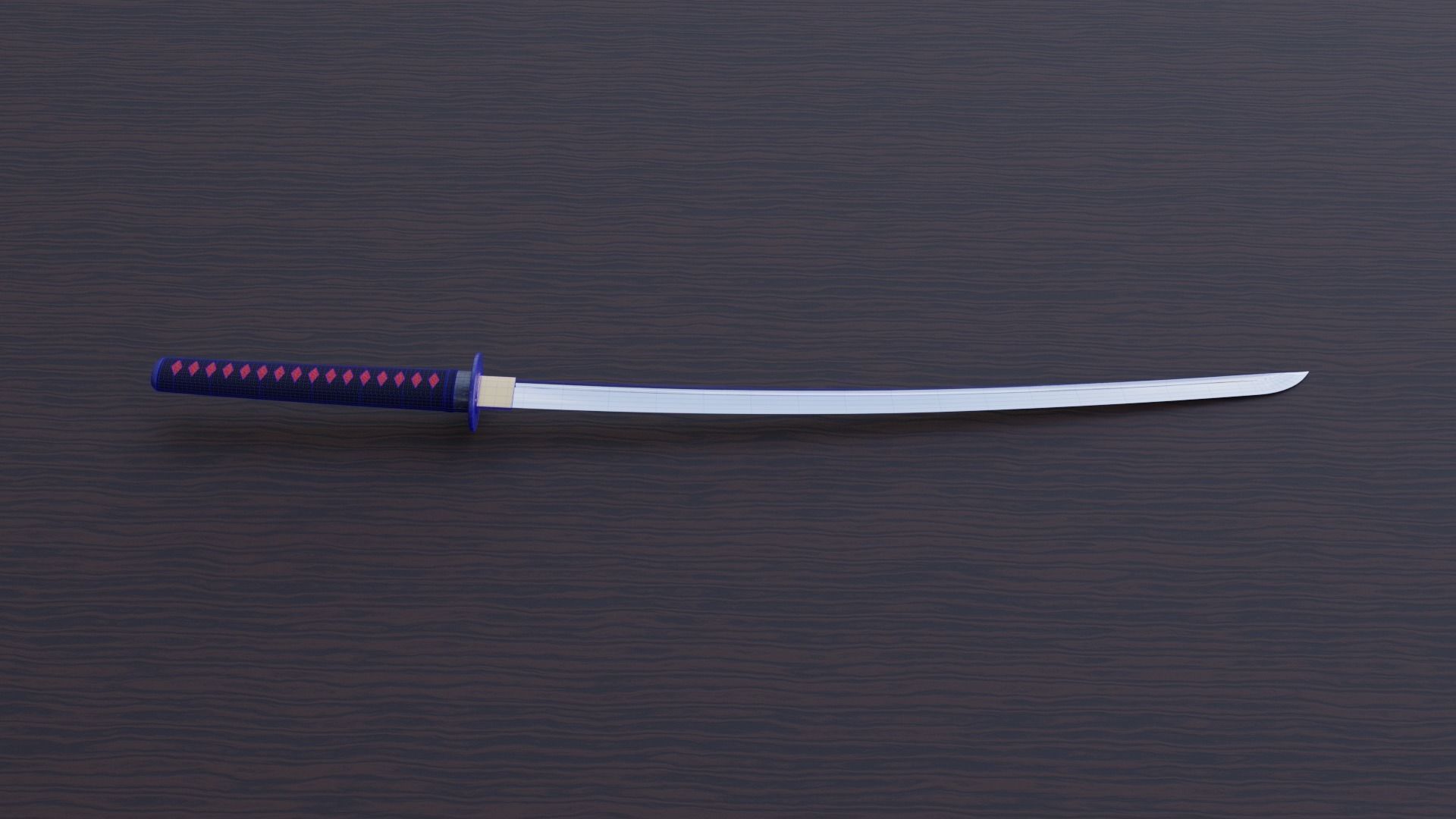 Japanese Ancient Katana Free 3D model_3