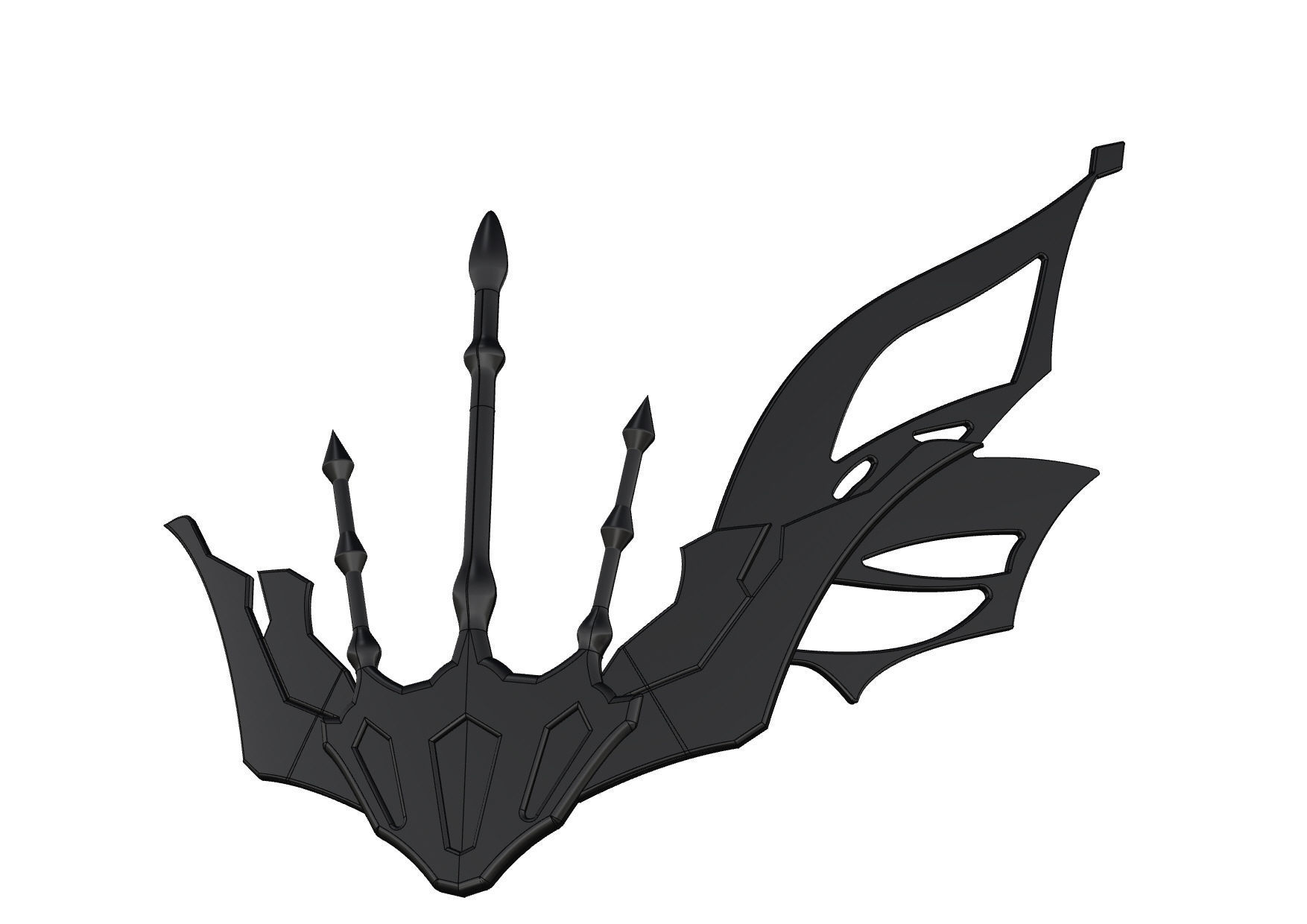 La Signora mask from Genshin Impact 3D print model_1