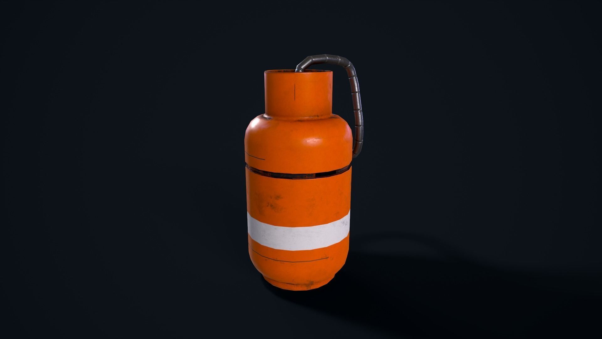 Sci Fi Gas Canister Low-poly 3D model_6
