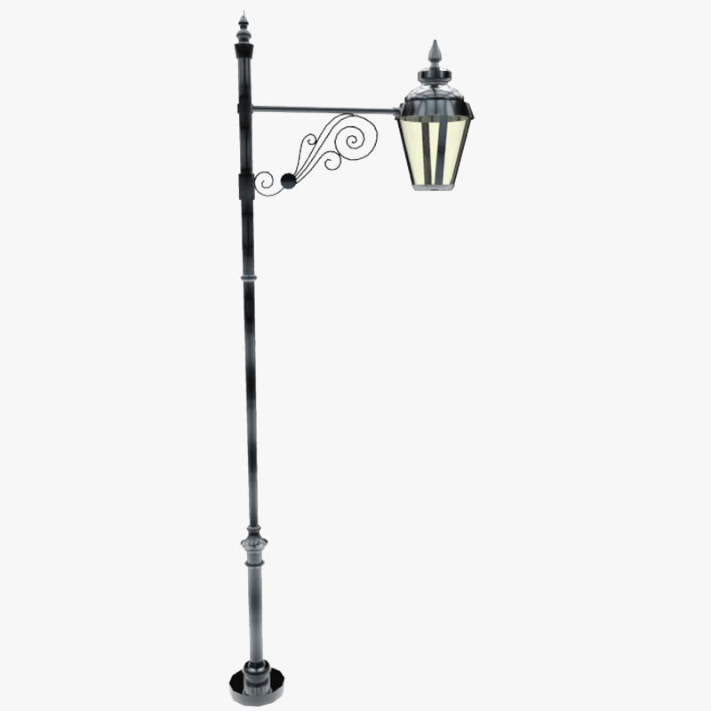 Lights Collection Metal Lantern Low-poly 3D model_48