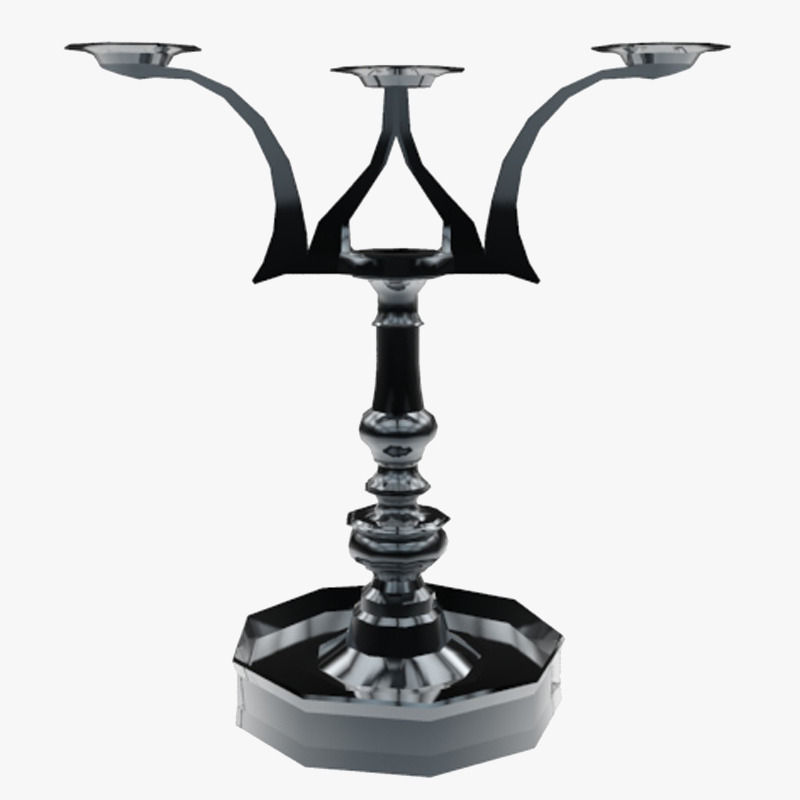 Lights Collection Metal Lantern Low-poly 3D model_9