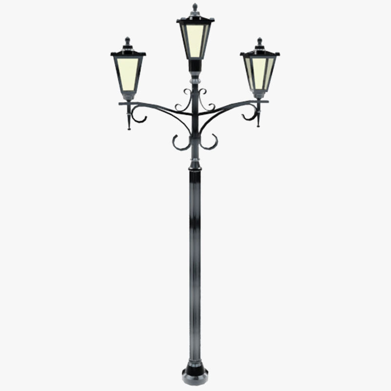 Lights Collection Metal Lantern Low-poly 3D model_50