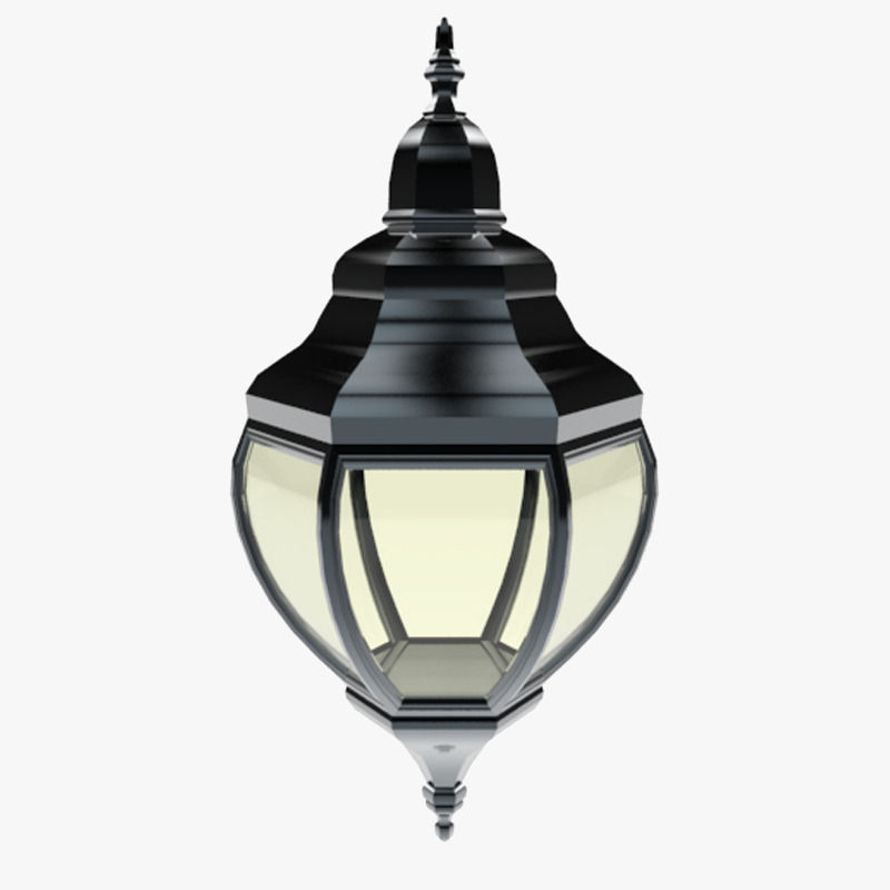 Lights Collection Metal Lantern Low-poly 3D model_34