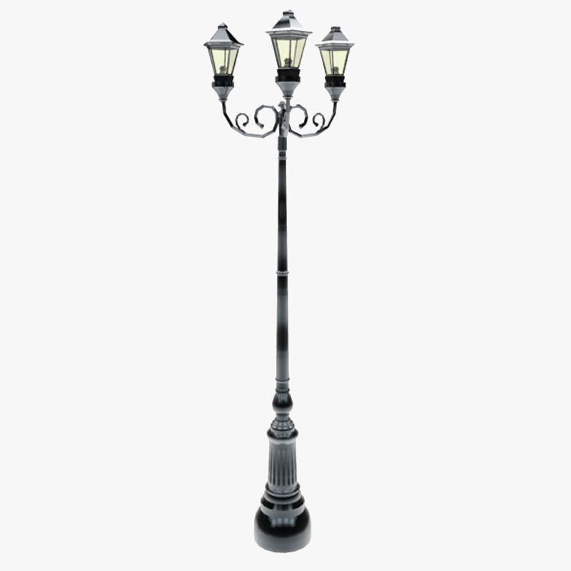 Lights Collection Metal Lantern Low-poly 3D model_59