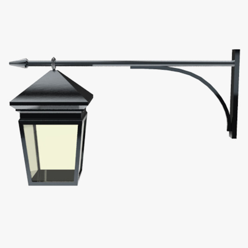 Lights Collection Metal Lantern Low-poly 3D model_37