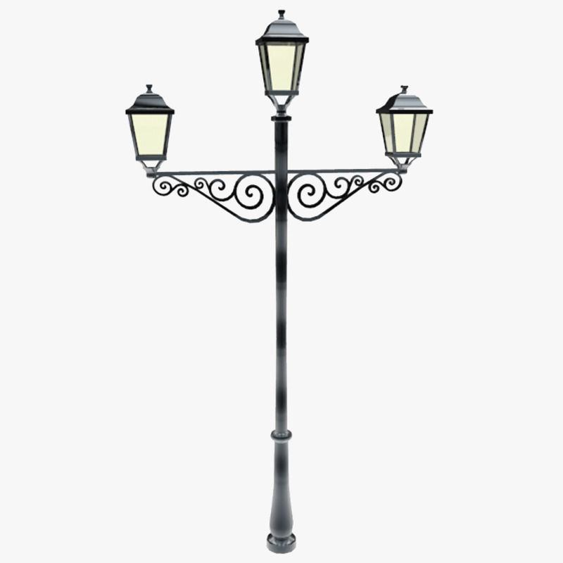 Lights Collection Metal Lantern Low-poly 3D model_53