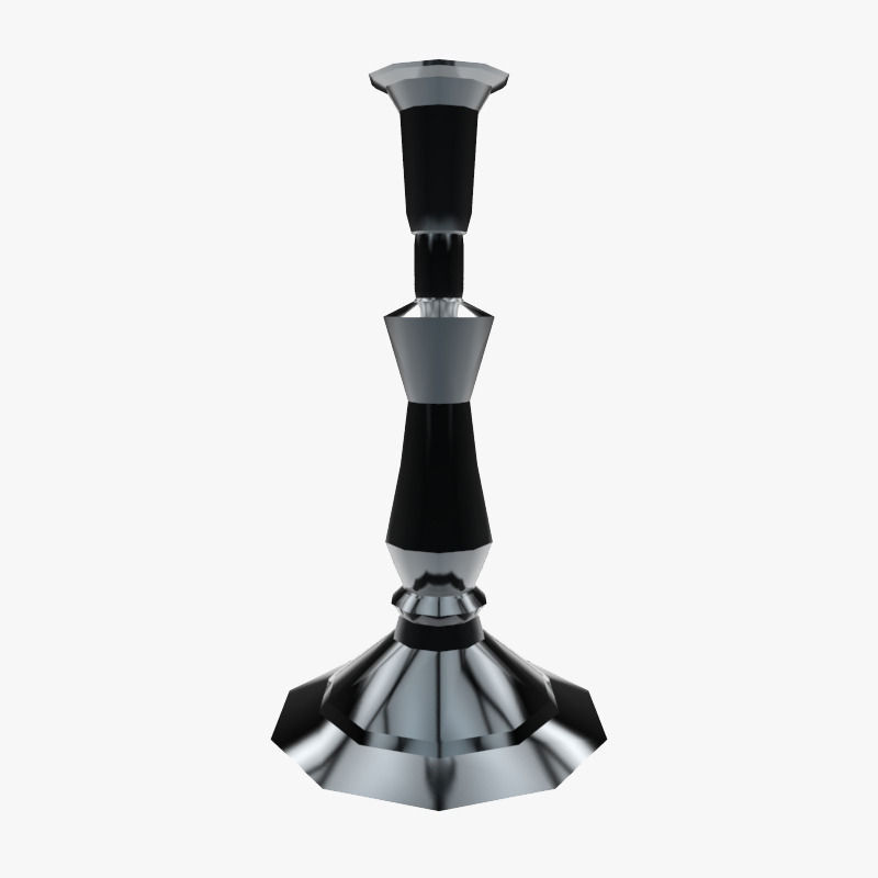 Lights Collection Metal Lantern Low-poly 3D model_5