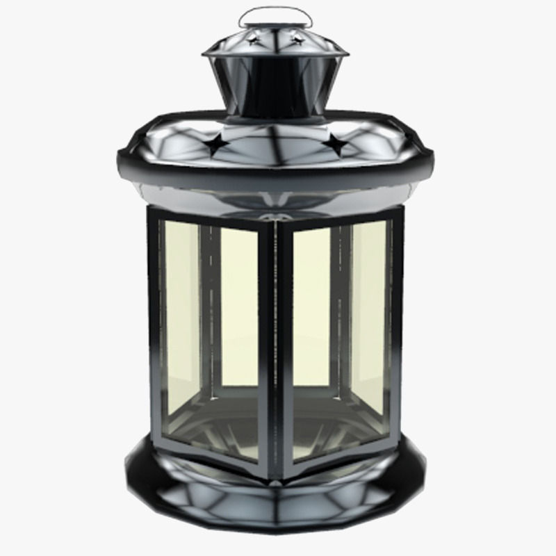 Lights Collection Metal Lantern Low-poly 3D model_21