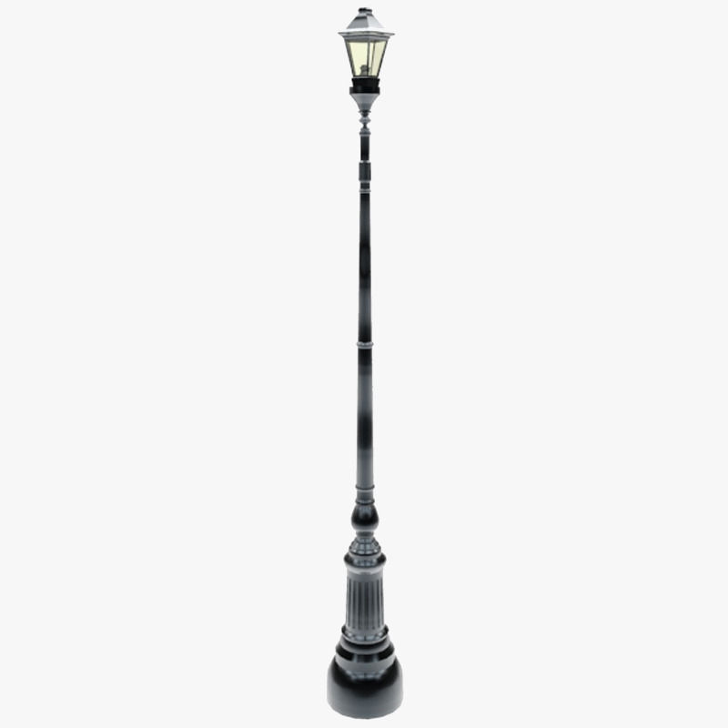 Lights Collection Metal Lantern Low-poly 3D model_56