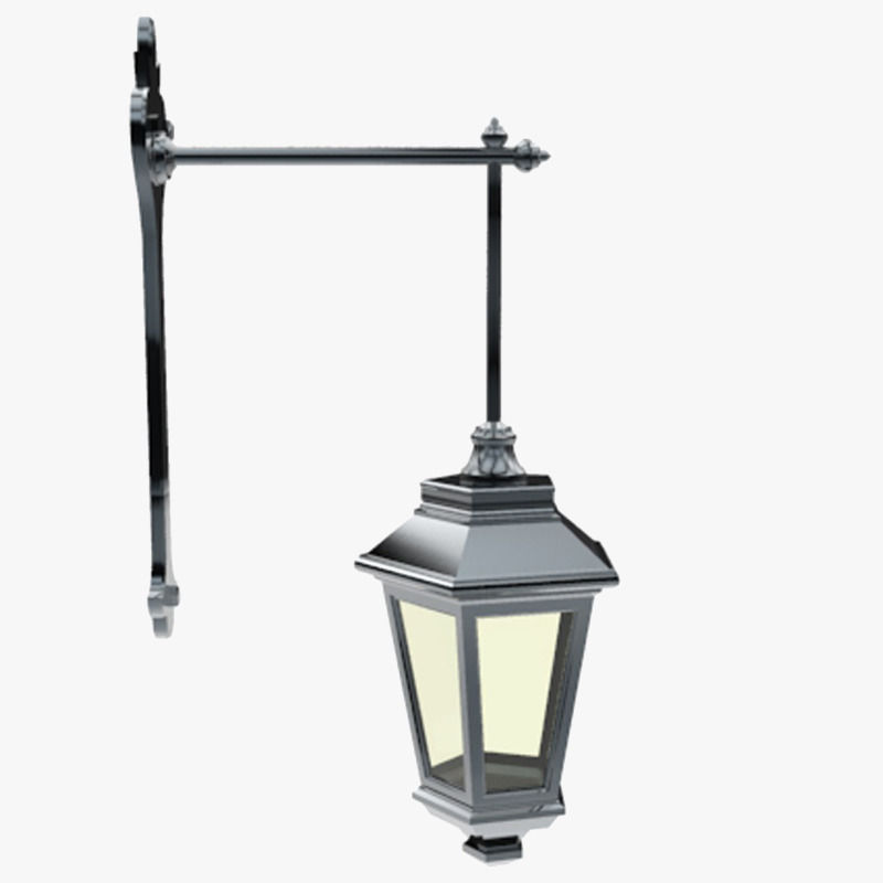 Lights Collection Metal Lantern Low-poly 3D model_41