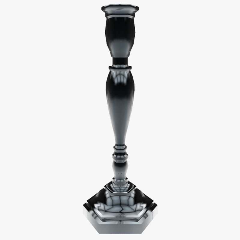 Lights Collection Metal Lantern Low-poly 3D model_4