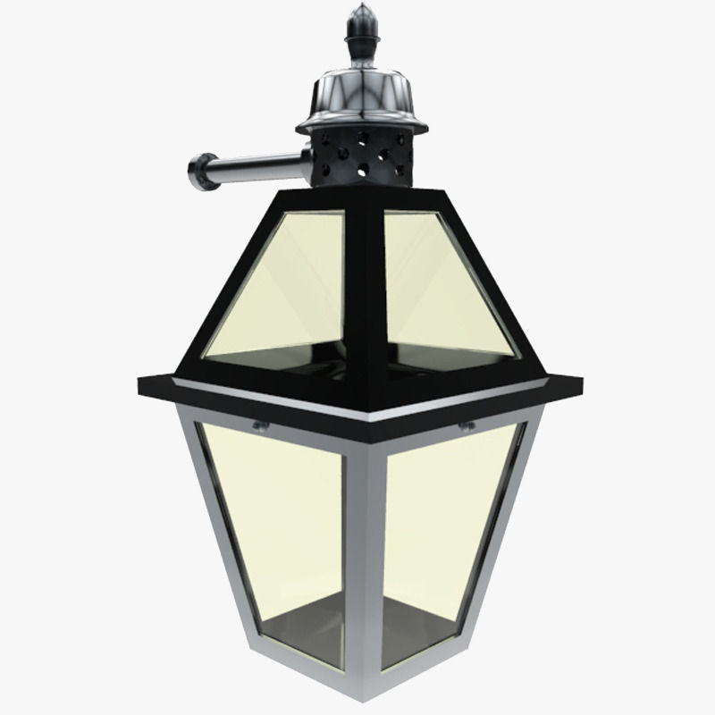 Lights Collection Metal Lantern Low-poly 3D model_22