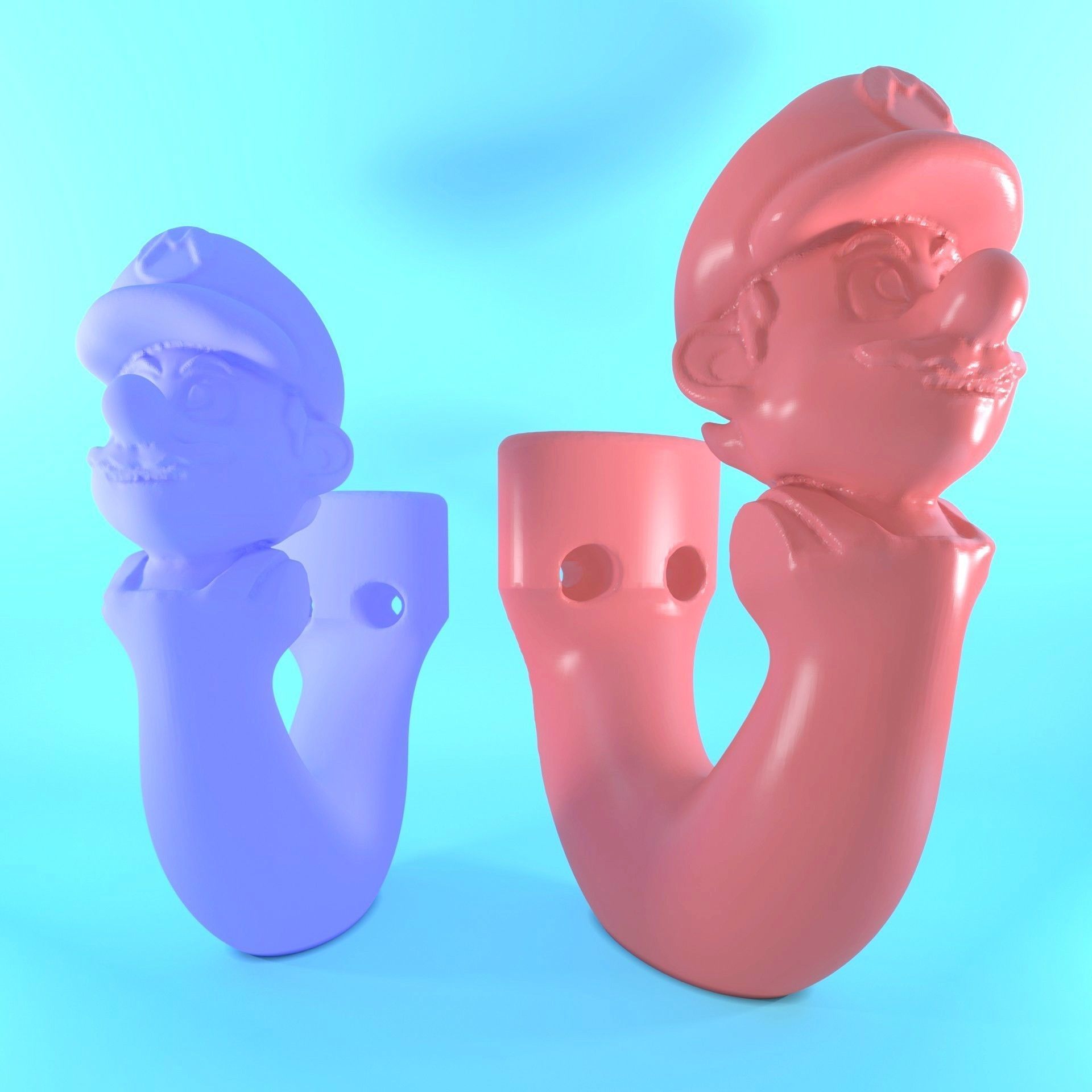 MARIO COAT HOOK 3D print model_2