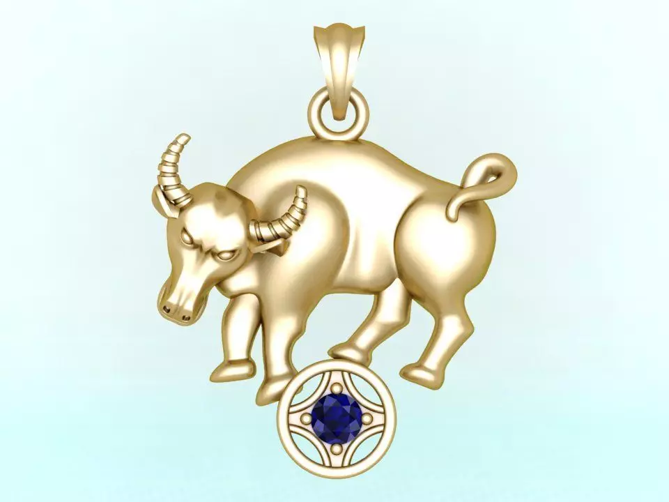 Buffalo pendant - Cows pendant - Gaur pendant - N929 3D print model