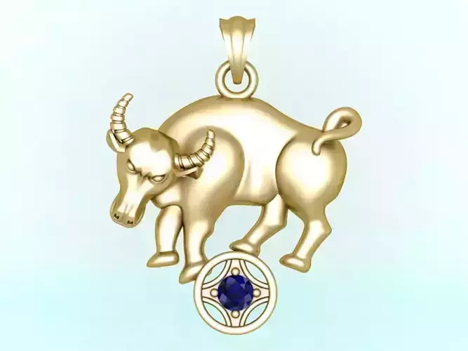 Buffalo pendant - Cows pendant - Gaur pendant - N929