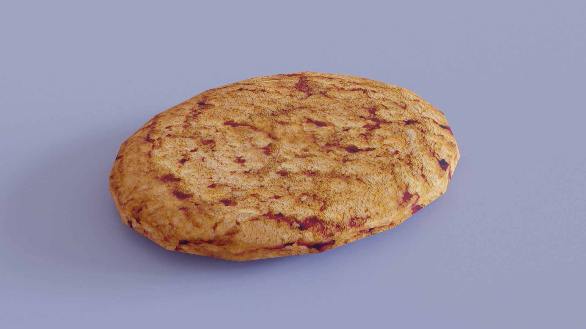 Low poly Cookies chocolate chip cookie Free low-poly 3D model_4