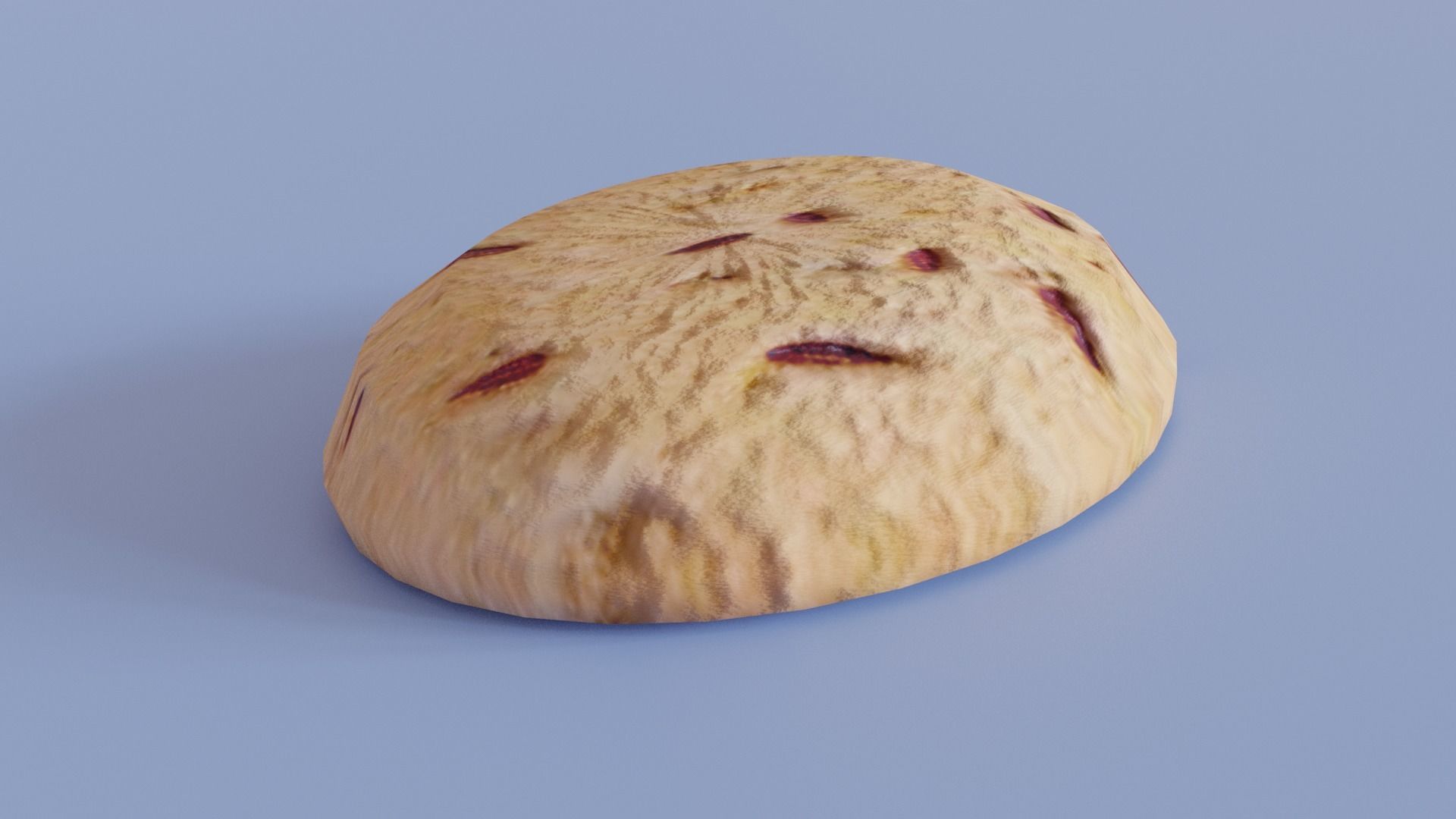 Low poly Cookies chocolate chip cookie Free low-poly 3D model_3