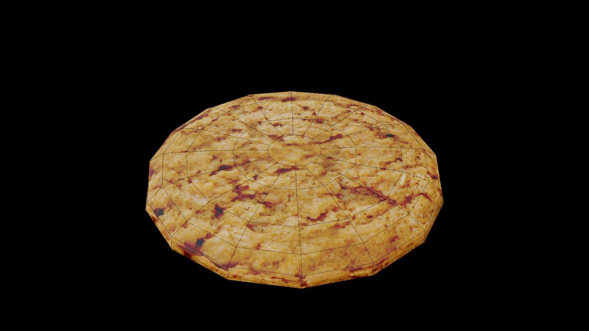 Low poly Cookies chocolate chip cookie Free low-poly 3D model_9