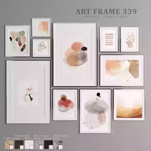 Art Frame 339 Low-poly 3D model