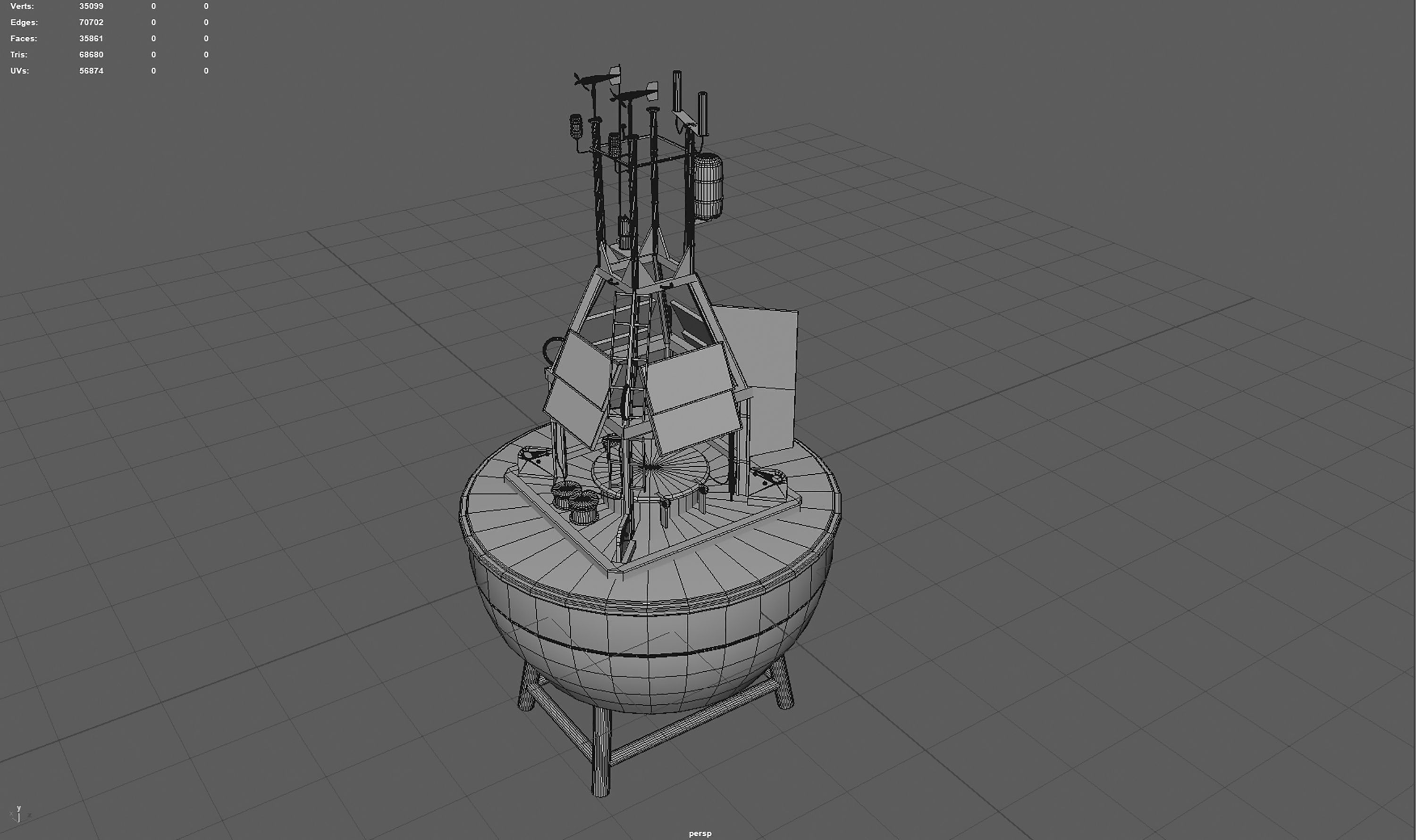 Realistic Buoy bucket 3D model_6