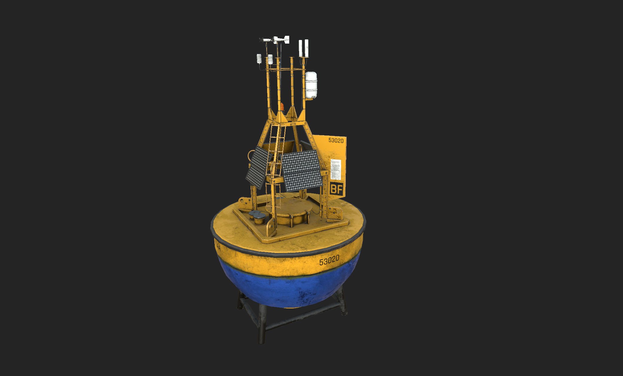 Realistic Buoy bucket 3D model_3
