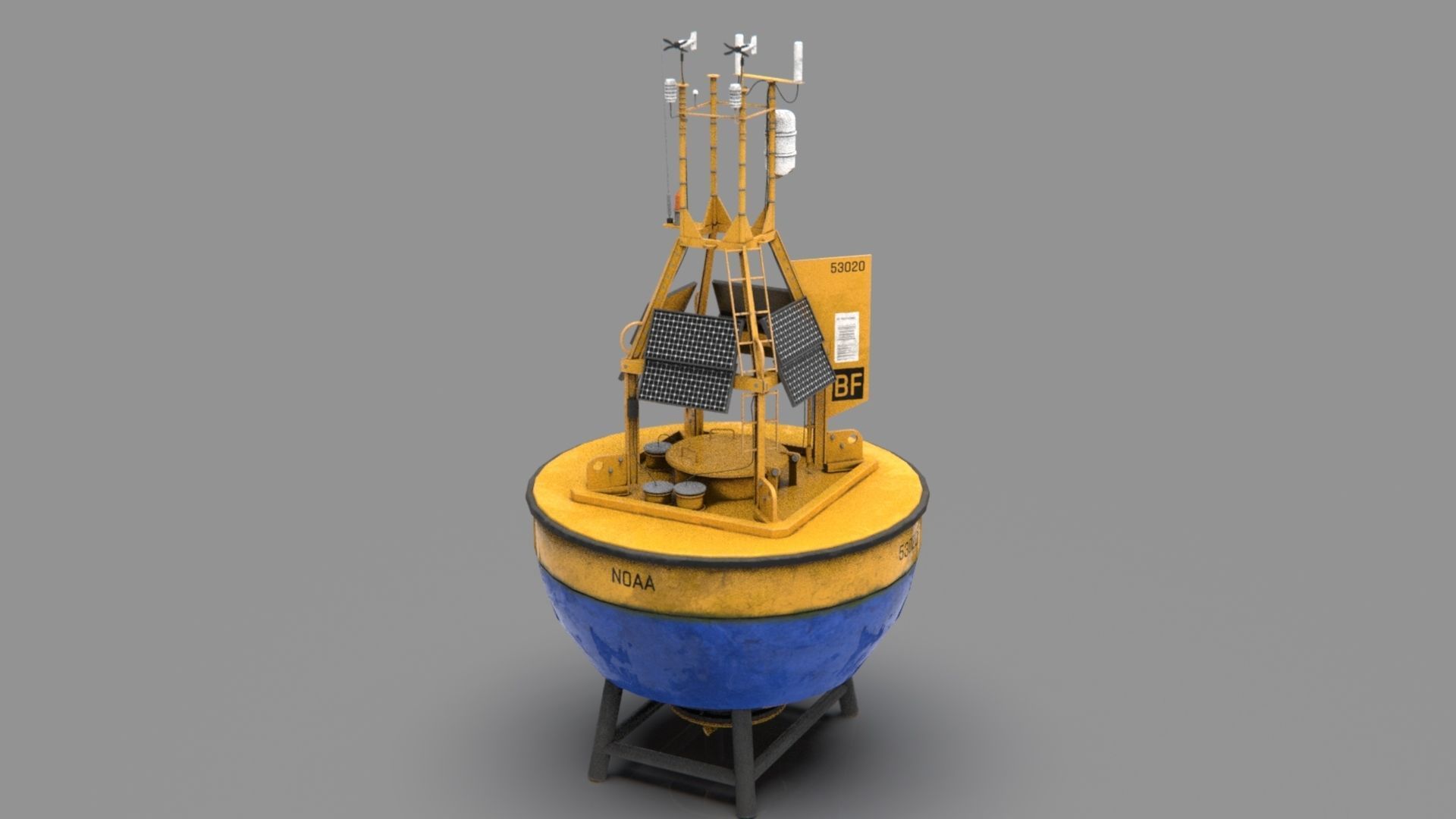 Realistic Buoy bucket 3D model_14