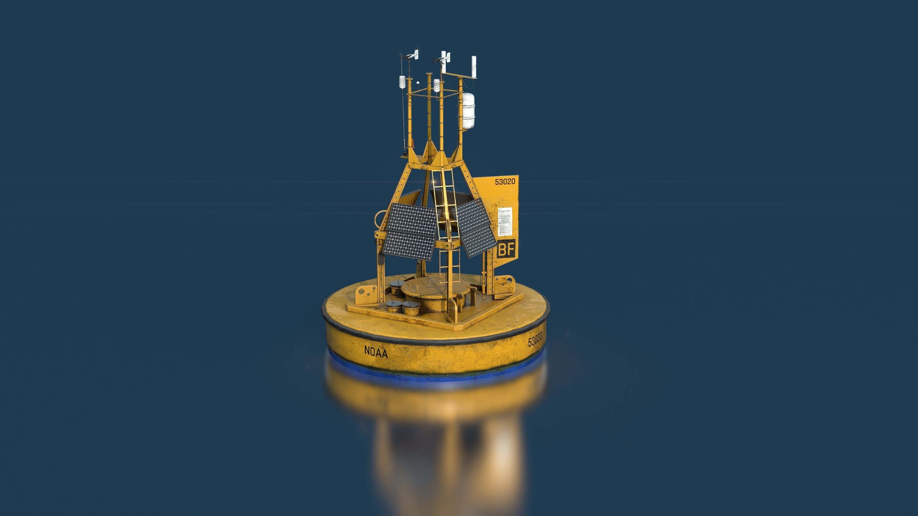 Realistic Buoy bucket 3D model_2