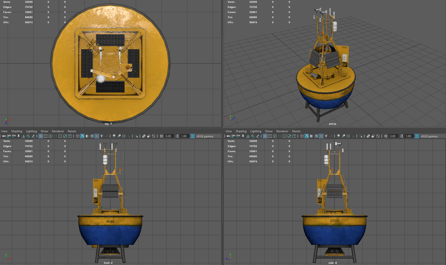 Realistic Buoy bucket 3D model_8