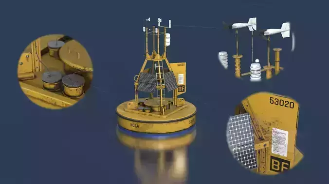 Realistic Buoy bucket 3D model