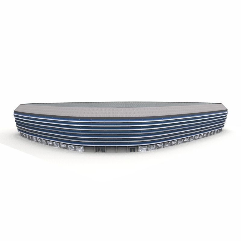 Rugby Stadium Low-poly 3D model_14