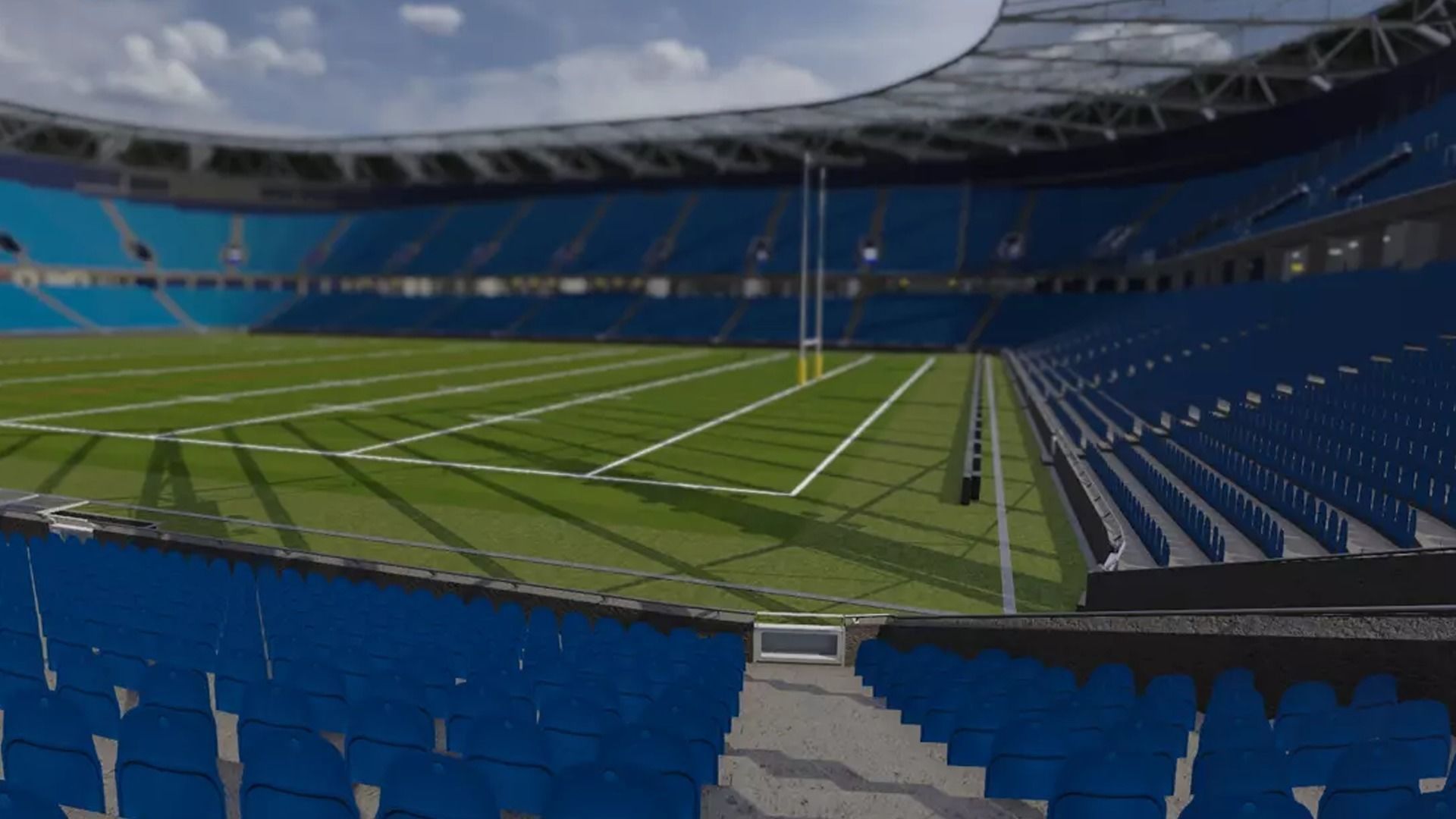 Rugby Stadium Low-poly 3D model_10