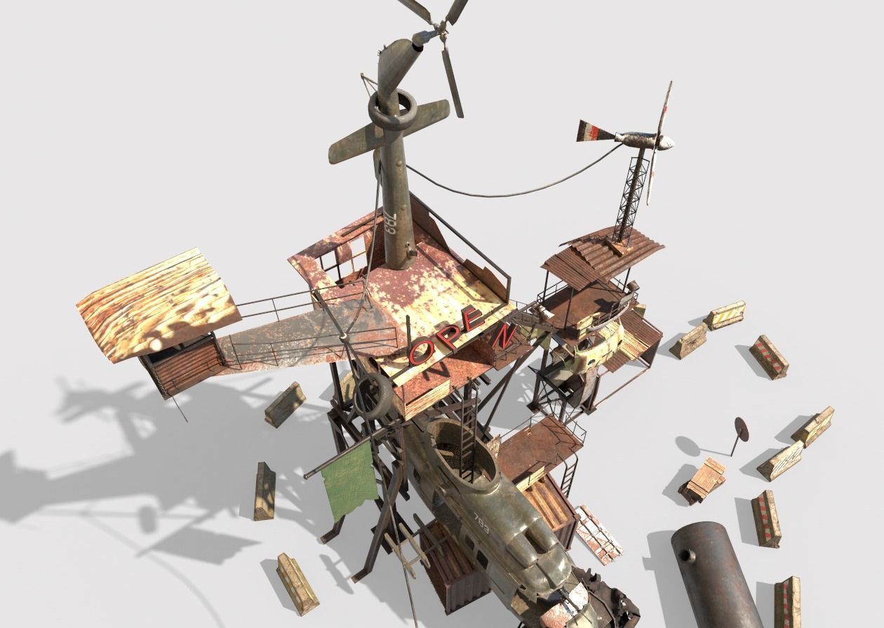 Post-Apocalyptic Outpost 3D model_9