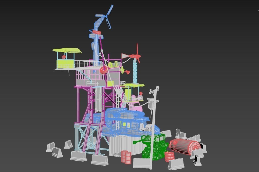 Post-Apocalyptic Outpost 3D model_13