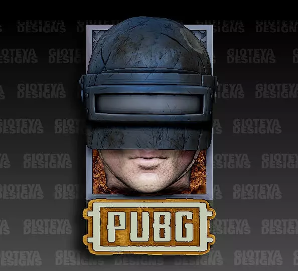 PUBG logo hd 3D model_0