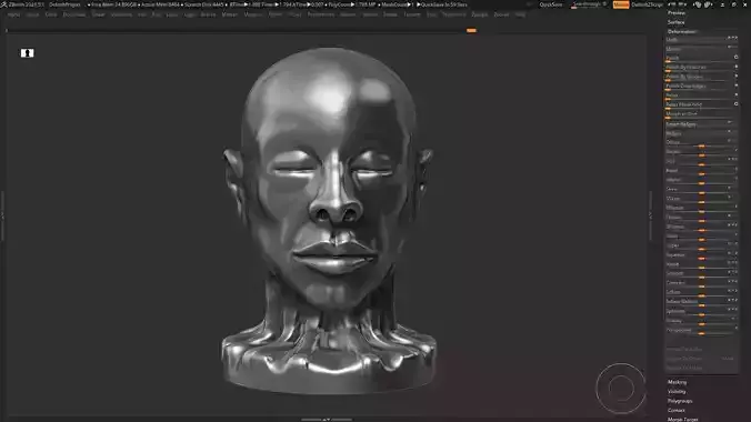 human modern sculpture 3d print model 63