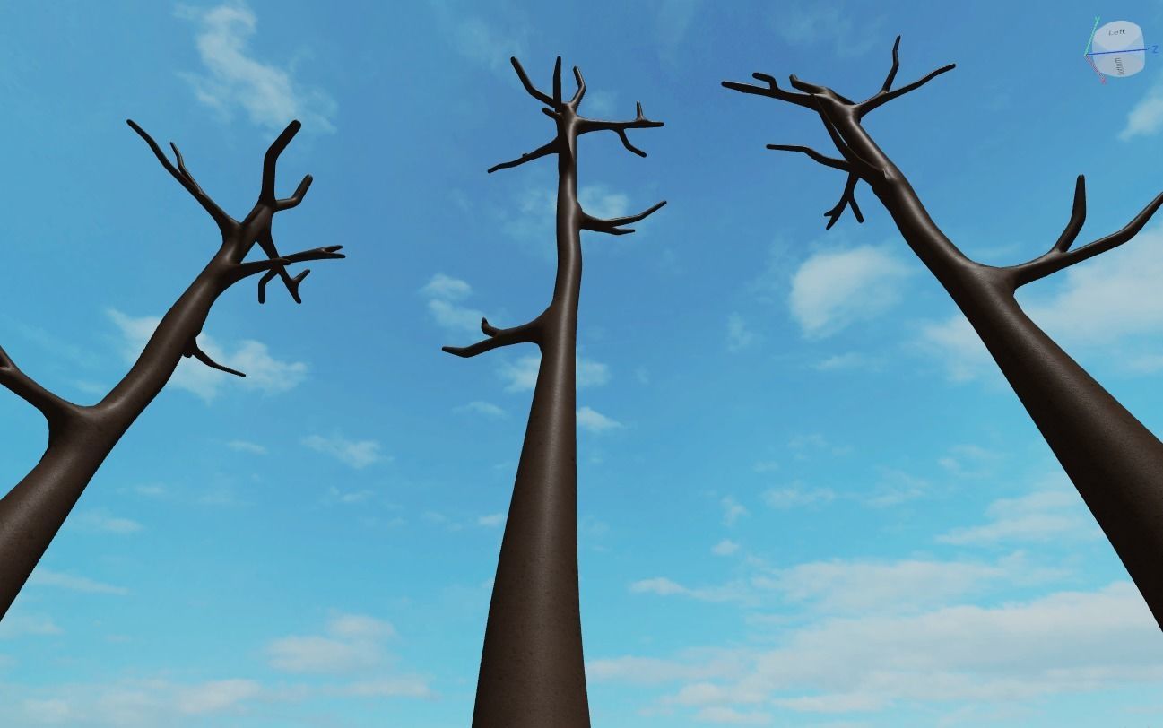 Long Tree Trunk 3D model_1