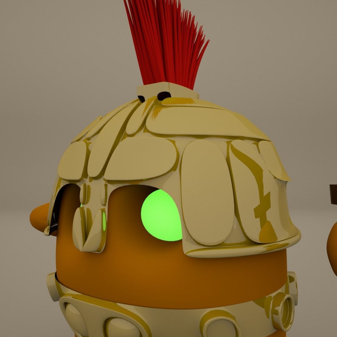 Minion Knight Low-poly 3D model_5