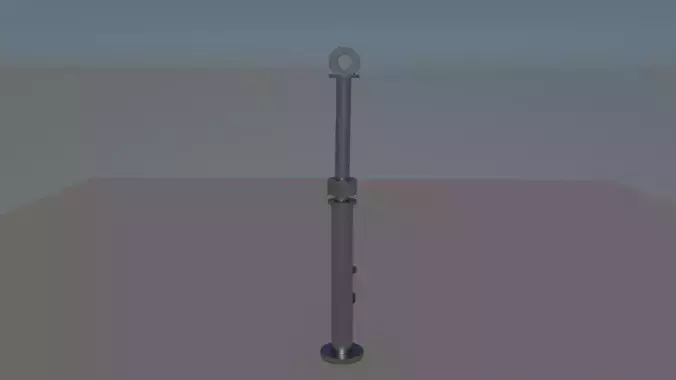 Piston metal pole