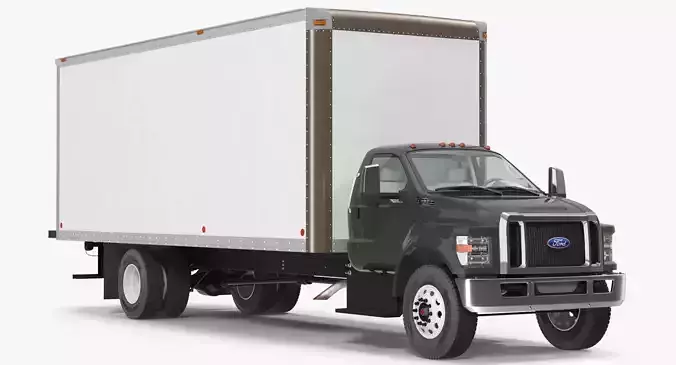 Box Truck Ford 2019 F 650 3D model