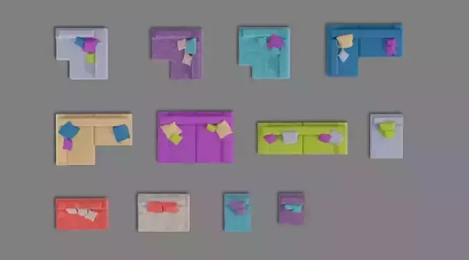 Colorful Sectional Sofas