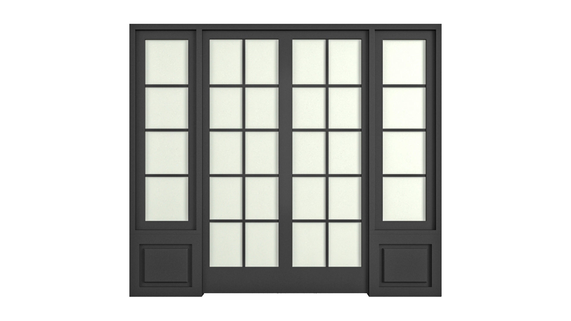 Classic Windows Set Low-poly 3D model_14