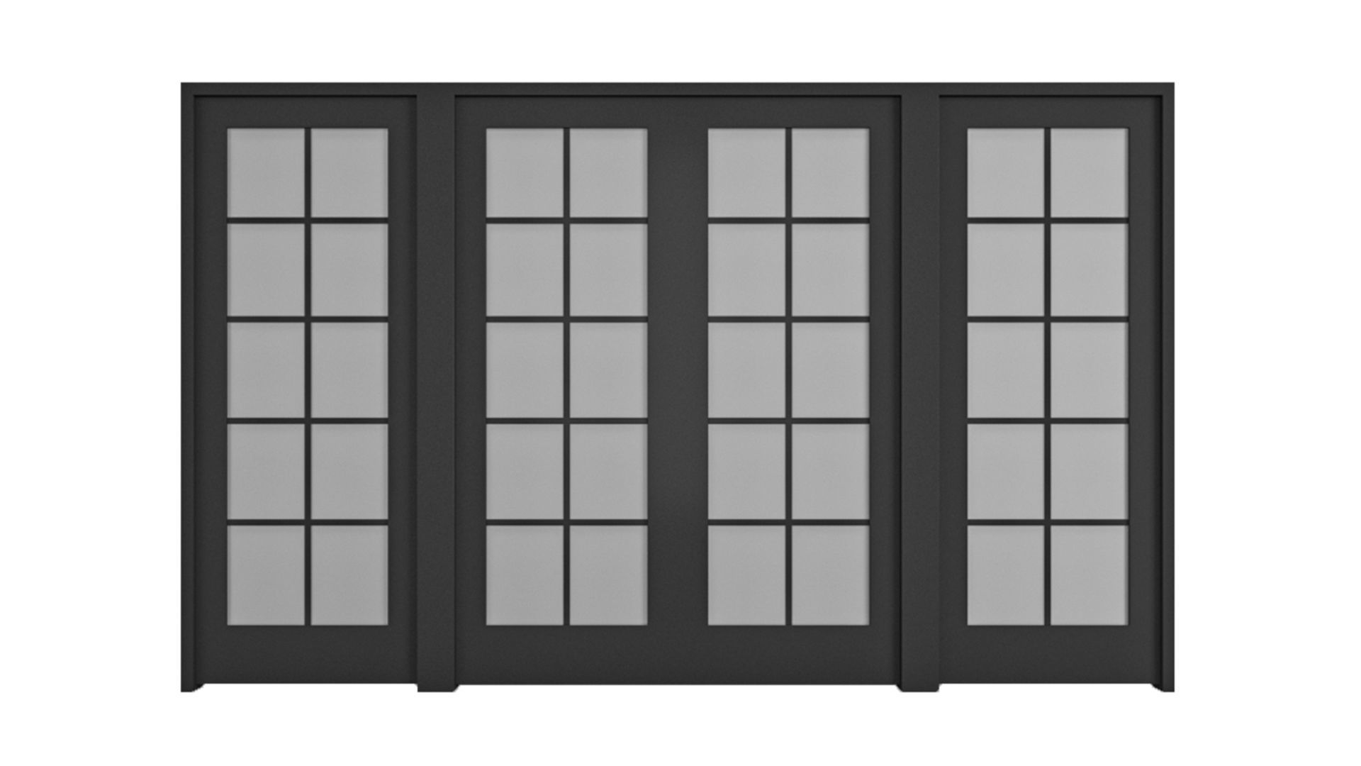 Classic Windows Set Low-poly 3D model_13