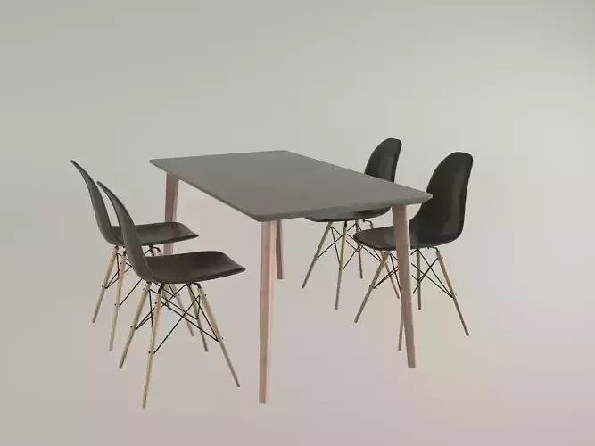 chair and table