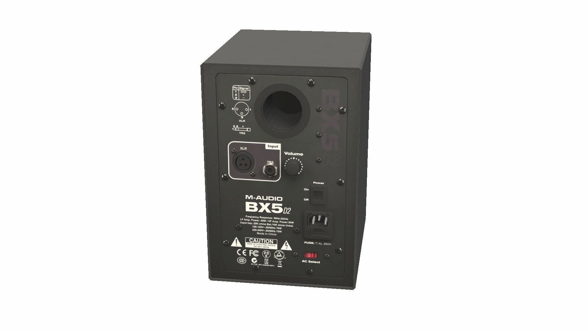 Stereo Speakers - BX5 Low-poly 3D model_21