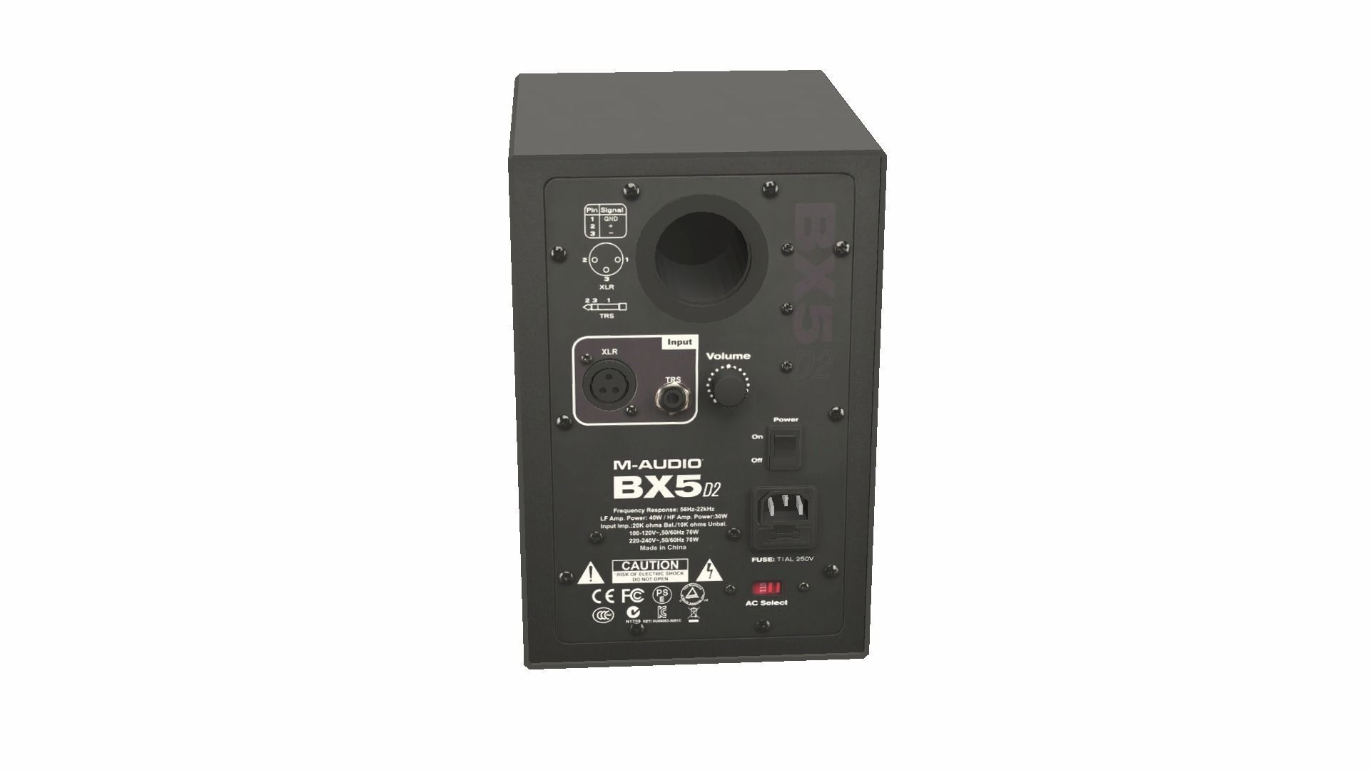 Stereo Speakers - BX5 Low-poly 3D model_22