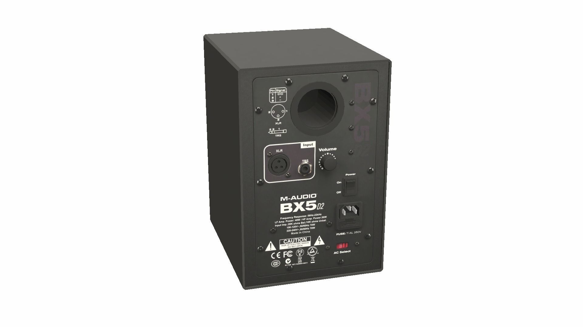 Stereo Speakers - BX5 Low-poly 3D model_23