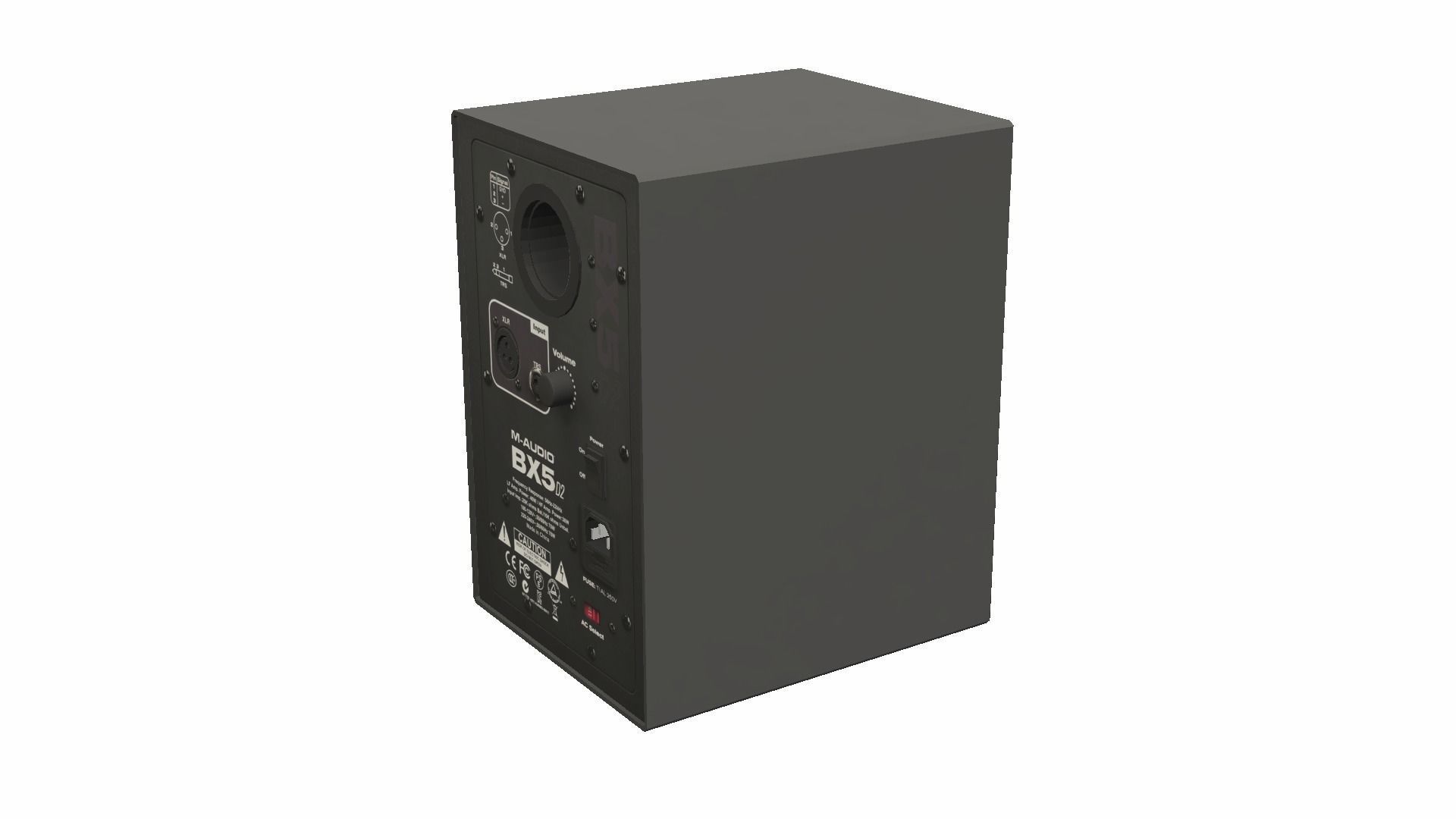 Stereo Speakers - BX5 Low-poly 3D model_17