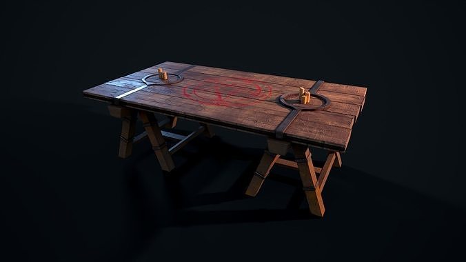 Summoning Table Low-poly 3D model